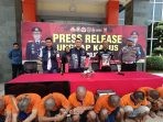 Satreskrim Polres Gresik Ungkap Ranmor, Pembobolan Rumah dan Warung hingga pencurian ban serep di tol