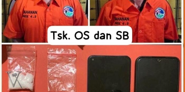 Polres Nganjuk Tangkap Kurir dan Pemesan Narkoba, 7,01 Gram Serbuk Putih diduga Sabu disita saat Penyergapan