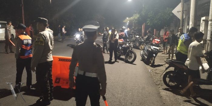 Polsek Wonocolo Amankan 30 Motor Balap Liar