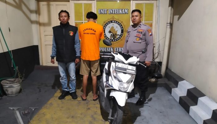 Polsek Cerme Ringkus Maling Motor Beraksi di Rumah Kos Banjarsari kurang dari 24 jam