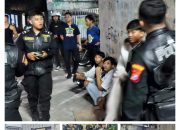 Lima Anggota Gengster Dibekuk Respati Polrestabes Surabaya di Pasar Kembang