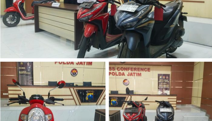 Polda Jatim Ungkap Kasus Pencurian Kendaraan Bermotor di Jember, Tiga Tersangka Ditangkap