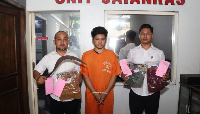 Polres Pelabuhan Tanjung Perak Berhasil Tangkap Begal Bercelurit yang Viral di Media Sosial