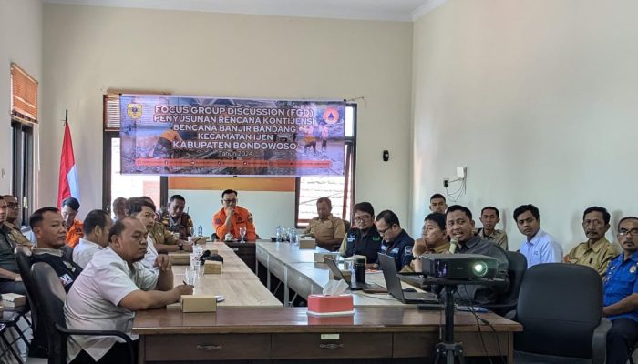 Antisipasi Bencana Musim Hujan, BPBD Bondowoso Gelar FGD Penanggulangan Banjir Bandang di Kecamatan Ijen