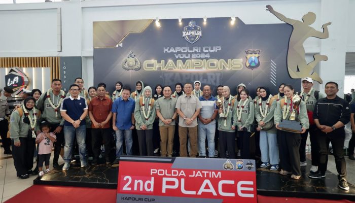 Tim Voli Putra Putri Polda Jatim Raih Juara Kapolri Cup 2024 Jadi Kado Terindah di HUT Jawa Timur ke -79