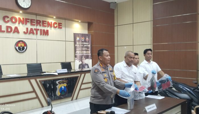 Polda Jatim Ungkap Sindikat Curanmor di Gresik dan Sidoarjo, Tiga Tersangka Ditangkap