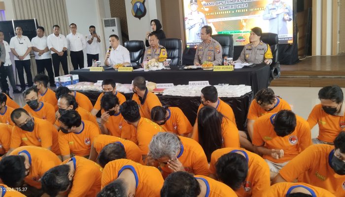 Polrestabes Surabaya Berhasil Ungkap 59 Kasus dan Selamatkan 400 Ribu Jiwa