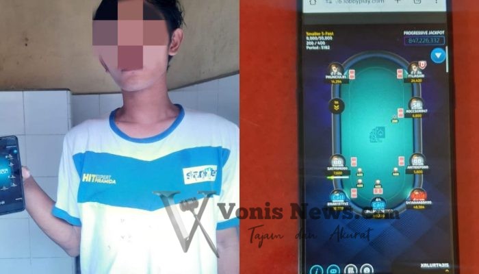 Polsek Semampir Amankan Penjaga Warkop yang Terlibat Judi Online