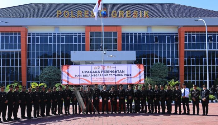 Polres Gresik Gelar Upacara Hari Bela Negara, Momentum Penguatan Semangat Persatuan