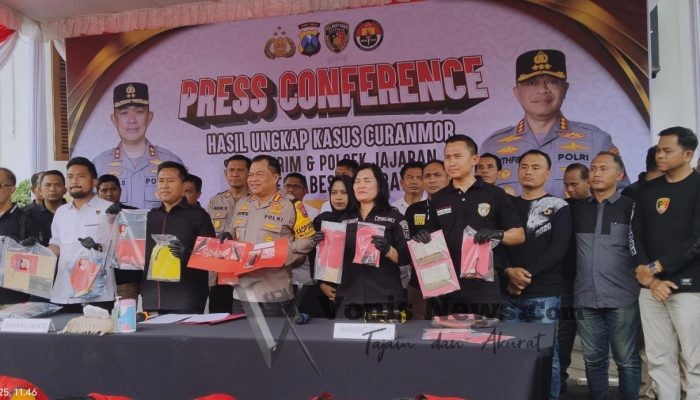 Polrestabes Surabaya Bongkar 62 Kasus Curanmor, 32 Tersangka Ditangkap