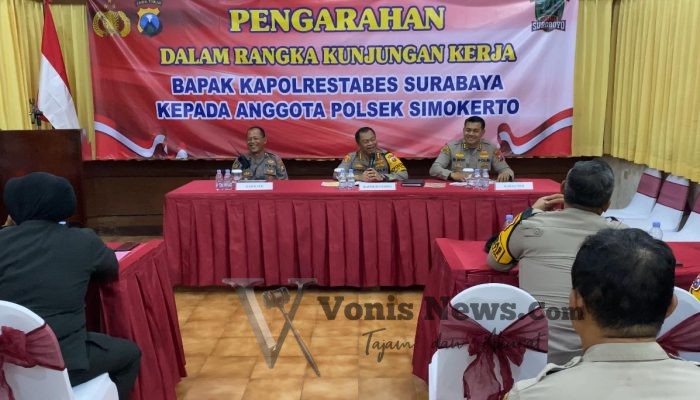 Kapolrestabes Surabaya Apresiasi Polsek Simokerto, Bahas Renovasi dan Perhatian kepada Anggota Sakit