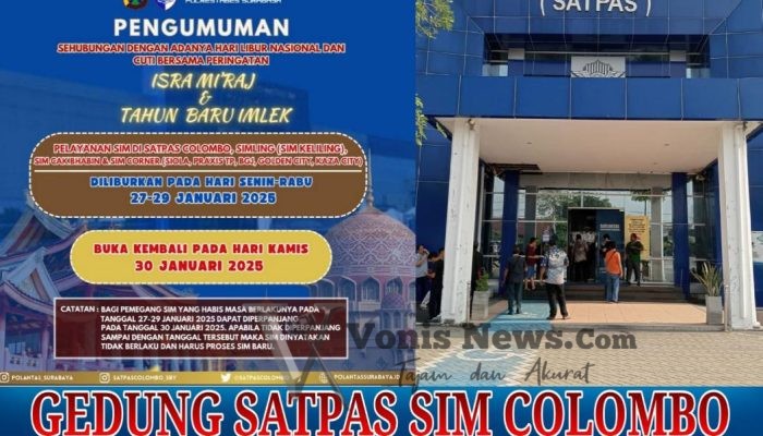 Tiga Hari Libur Nasional Januari 2025, Pemohon SIM Masih Bisa Memperpanjang pada Tanggal Berikutnya