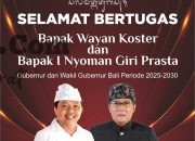 Siap Bawa Perubahan untuk Bali, Wayan Koster dan Giri Prasta Resmi Dilantik sebagai Gubernur dan Wakil Gubernur