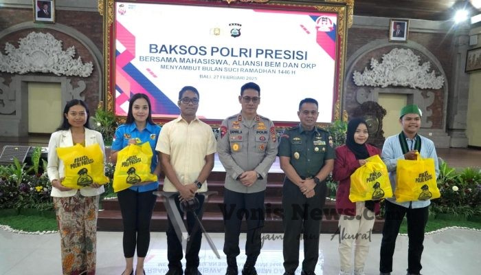 Kapolda Bali Bersama Mahasiswa dan Organisasi Kepemudaan Gelar Baksos Polri Presisi Sambut Ramadan