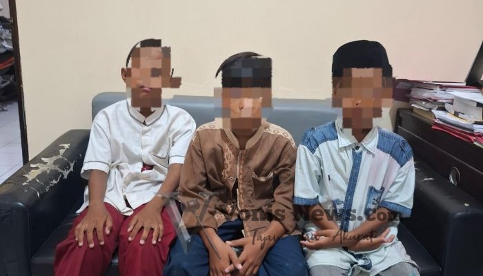 Polisi Amankan Tiga Bocah Pelaku Curanmor di Gresik, Sudah Beraksi di Empat Lokasi