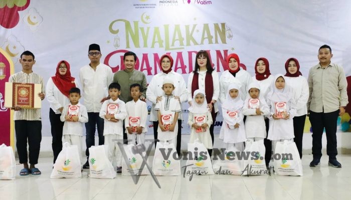 Fatma Gus Ipul Hibur Ratusan Anak Yatim dan Disabilitas dalam Peksos Goes to Community