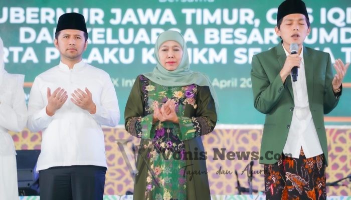 Gubernur Khofifah dan Wagub Emil Halal Bihalal dengan Ribuan Insan BUMD dan UMKM Jatim: Bangun Optimisme Hadapi Gejolak Ekonomi Global
