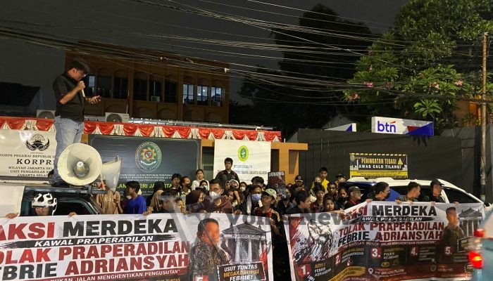 Massa Aksi Apresiasi Hakim PN Jaksel, Praperadilan Febrie Adriansyah Perkara Nomor 134 Ditolak