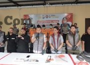 Polresta Sidoarjo Berhasil Amankan 4 Tersangka Pencurian Pipa Stainless di Tjiwi Kimia
