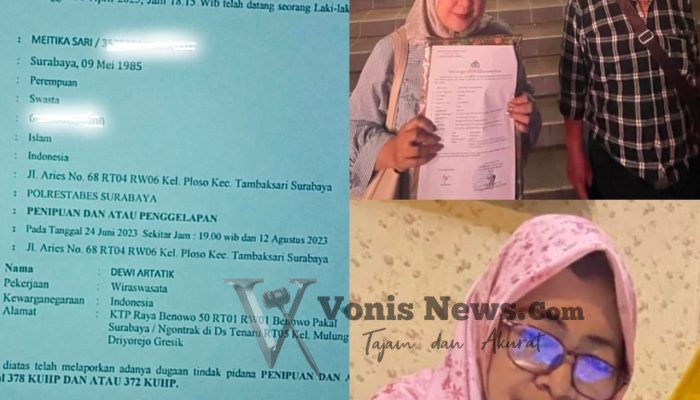 Ibu Rumah Tangga di Surabaya Tertipu Investasi Fiktif Katering, Rugi Rp200 Juta dan Tempuh Jalur Hukum