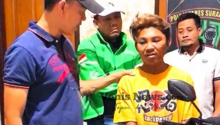 Polsek Simokerto Tangkap Tukang Ngamen yang Nyambi Maling Motor di Kapas Krampung