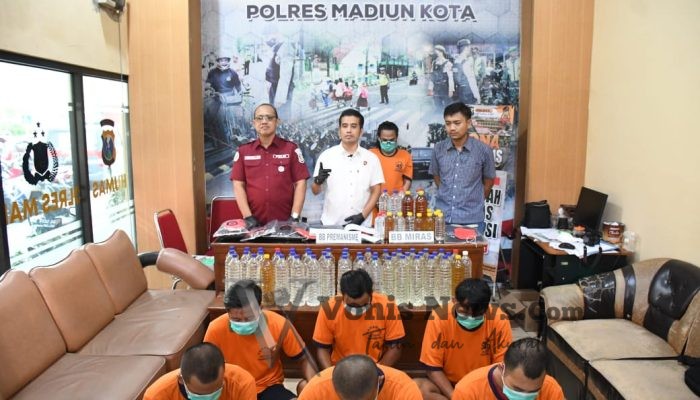 Polres Madiun Kota Berhasil Amankan Belasan Tersangka Kasus Pengeroyokan dan Penganiayaan