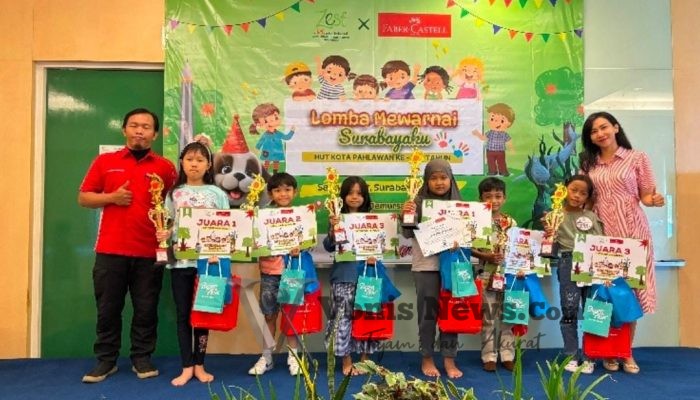 Lomba Mewarnai “Surabayaku” di Zest Hotel Jemursari, Meriahkan HUT ke-732 Kota Surabaya