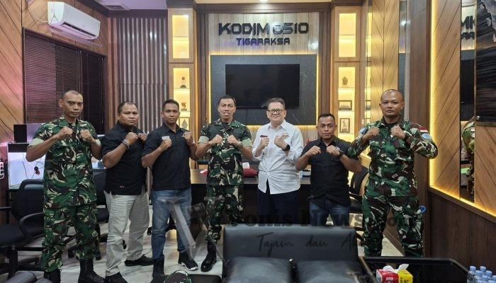 Pengurus KODRAT Kab. Tangerang Audiensi dengan Dandim 0510/Tigaraksa, Bahas Pembentukan Satlat Tarung Derajat