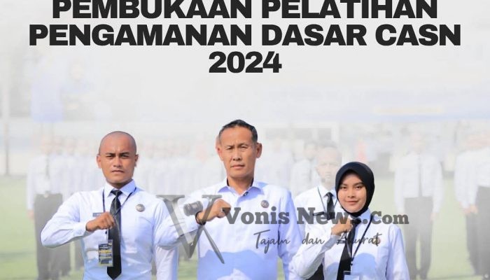 Kalapas Sidoarjo Hadiri Pembukaan Pelatihan Pengamanan Dasar CASN 2024 di Surabaya