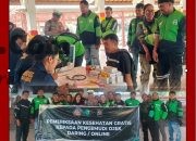 Polres Badung Gelar Bakti Kesehatan dan Edukasi Tertib Lalu Lintas untuk Driver Ojol Sambut Hari Bhayangkara ke-79