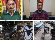 Satreskrim Polres Gresik Bekuk 2 Penadah Motor Curian, Amankan 4 Kendaraan Hasil Kejahatan