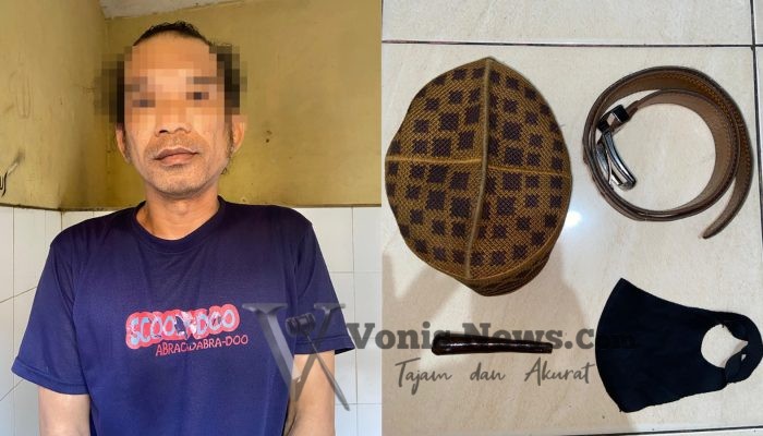 Polsek Semampir Amankan Residivis, Terekam CCTV Saat Curi Tas di Masjid Sunan Ampel