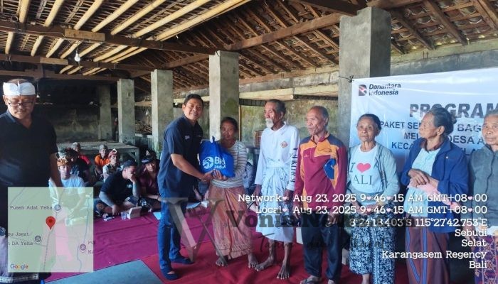 BRI Group Salurkan 1.000 Paket Sembako untuk Warga Kurang Mampu di Desa Adat Yeha, Karangasem