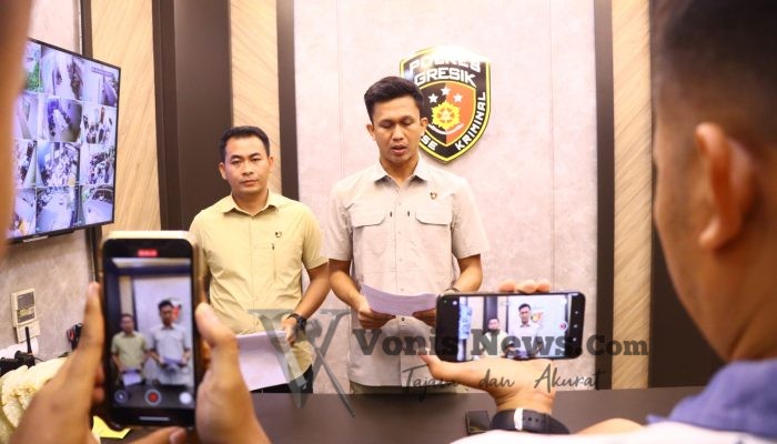 Polres Gresik Tangkap Pelaku Asusila Sesama Jenis Terhadap Anak di Bawah Umur