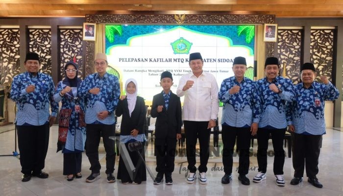 Pemkab Sidoarjo Lepas 54 Kontingen MTQ ke-XXXI Tahun 2025, Target Rebut Kembali Juara Umum