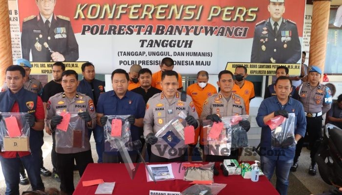 Polresta Banyuwangi Bongkar Sindikat Curanmor, Empat Tersangka Diamankan