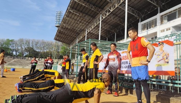 Polres Gresik Gelar Tes Kesamaptaan Jasmani, Ukur Kesiapan Fisik Personel
