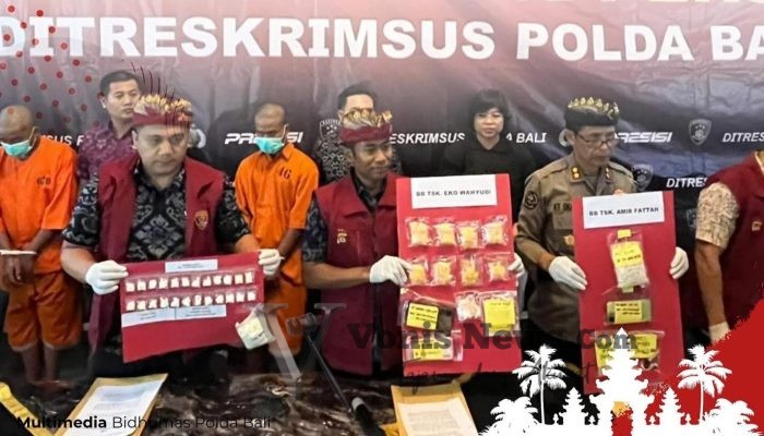 Polda Bali Bongkar Peredaran Obat Keras Tanpa Izin, Amankan 3 Pelaku dan 4.000 Tablet Berbahaya