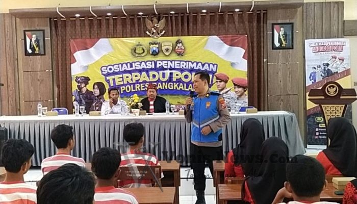 Polres Bangkalan Sosialisasikan Penerimaan Terpadu Anggota Polri 2026 ke Pelajar SMKN 3