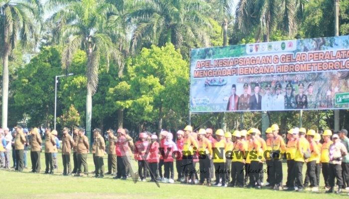 Perhutani KPH Bondowoso Perkuat Sinergi Hadapi Musim Hujan, Ikuti Apel Kesiapsiagaan dan Gelar Peralatan Bencana Hidrometeorologi