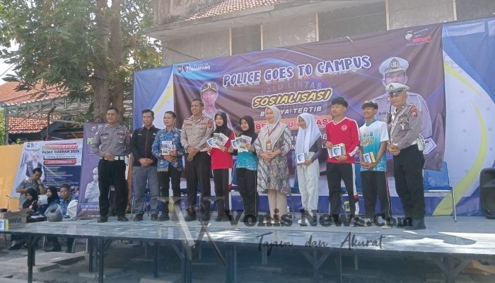 Satlantas Polres Sampang Gelar Program “Goes to Campus” di Stikes Sukma Wijaya, Ajak Mahasiswa Tertib Berlalu Lintas