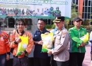 Perkuat Persatuan, Polres Gresik Gandeng Buruh dan Ojek Online dalam Apel Kebangsaan