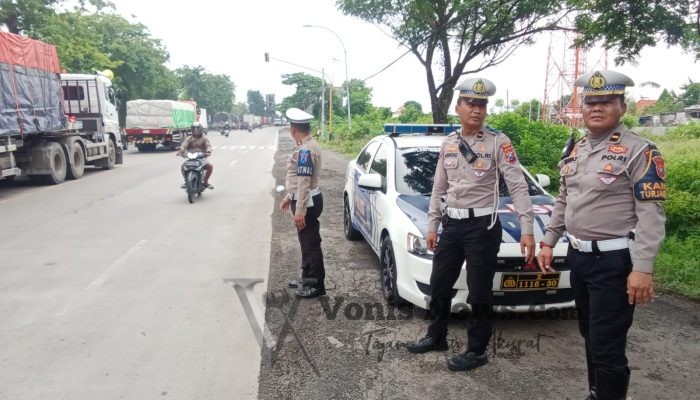 Sat Lantas Polres Gresik Masif Patroli, Fokus Cegah Kecelakaan di Jalur Duduk Sampeyan