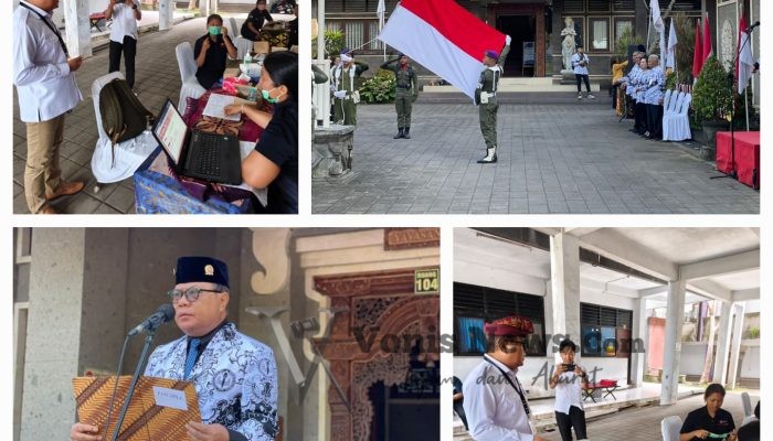 UPMI Bali Sabut Hut PGRI Ke-80 dan Hari Guru Nasional 2025 : Gelar Donor Darah dan Upacara Bendera
