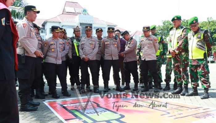Dengan Pengamanan Humanis, Aksi Buruh Gresik Berjalan Damai dan Kondusif