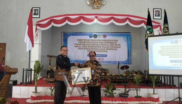 Solidaritas Lapas Bregas Perangi Narkoba, Beri Penghargaan Kepada Badan Narkotika Nasional Kota Tegal