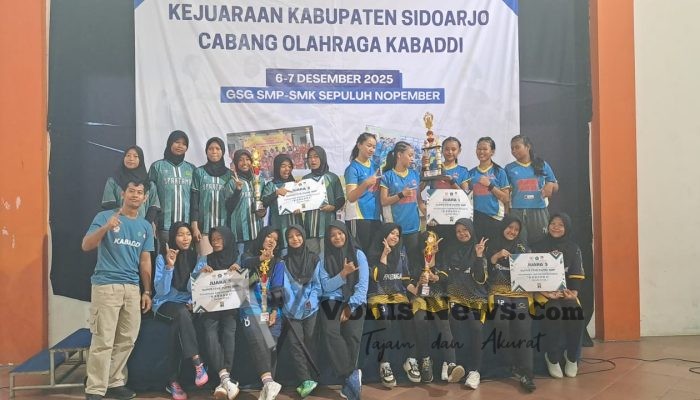 Pelajar Sidoarjo Ramaikan Kejurkab Kabaddi Sidoarjo 2025