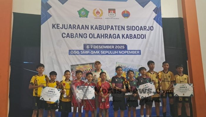 Pelajar Sidoarjo Ramaikan Kejurkab Kabaddi Sidoarjo 2025