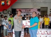 HUT Reserse ke-78, Ditreskrimsus Polda Jatim Salurkan 139 Paket Sembako ke Lima Panti Asuhan