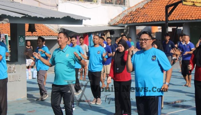 Kebersamaan Sehat di Balik Jeruji, Lapas Tegal Senam Pagi Bersama Fraksi PKS DPRD Kota Tegal
